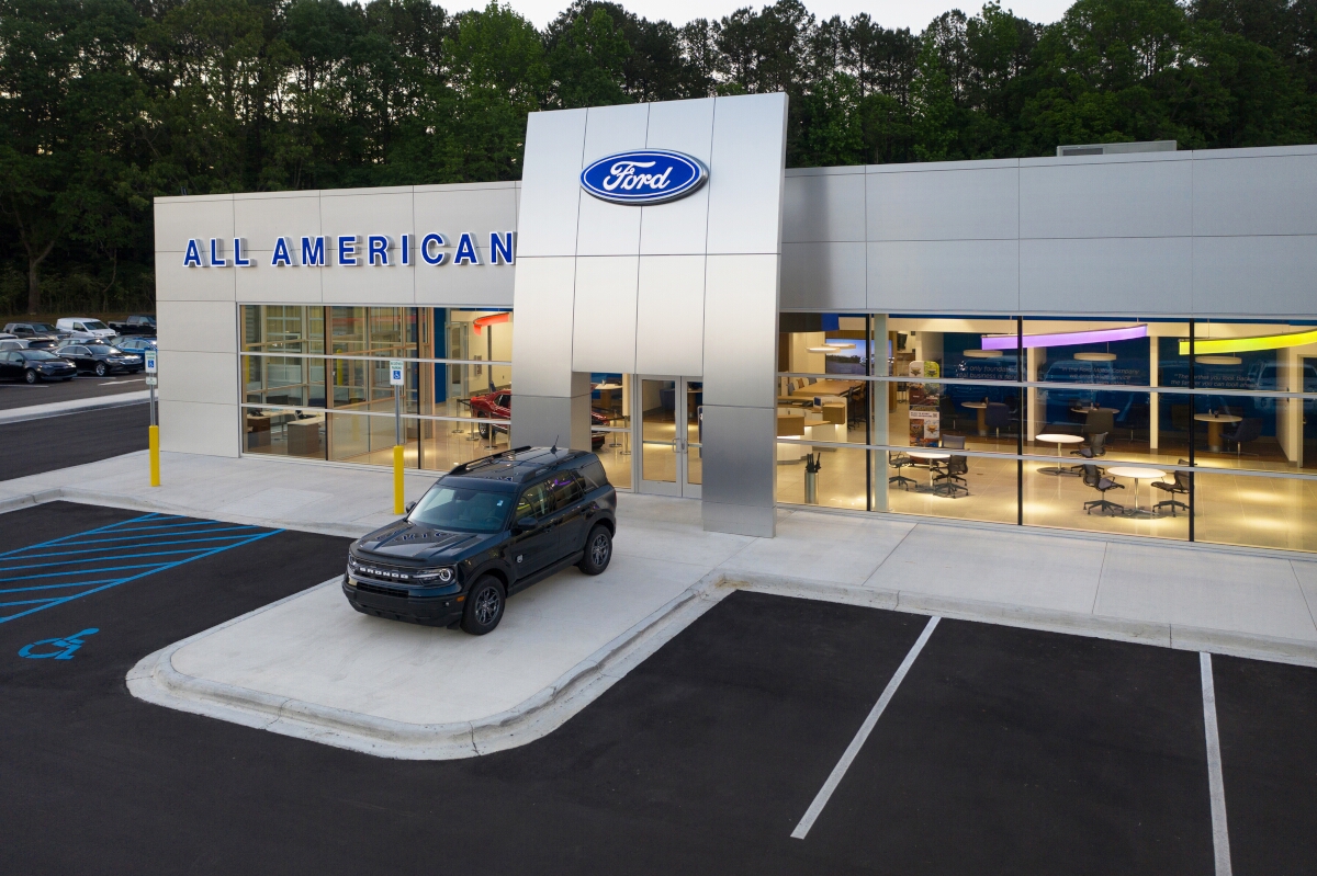 All American Ford Building Front View