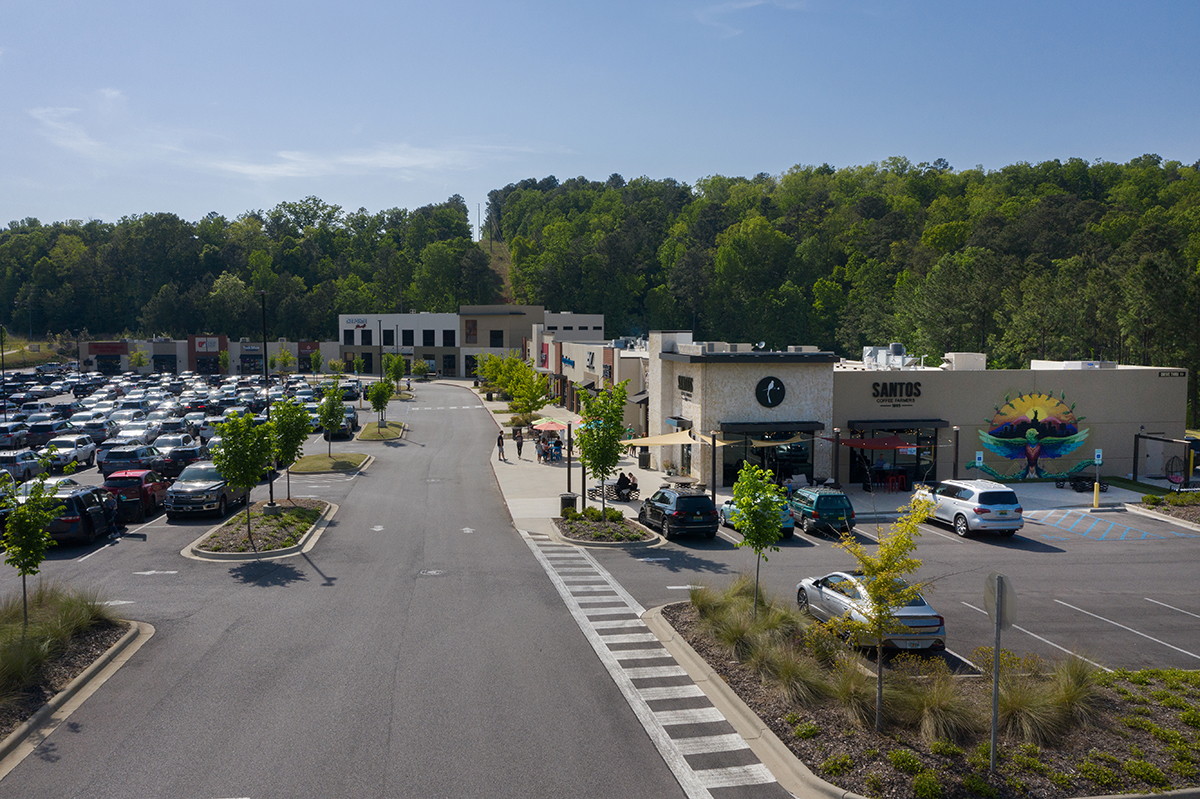 Brock’s Gap Shopping Center and Parking Lot