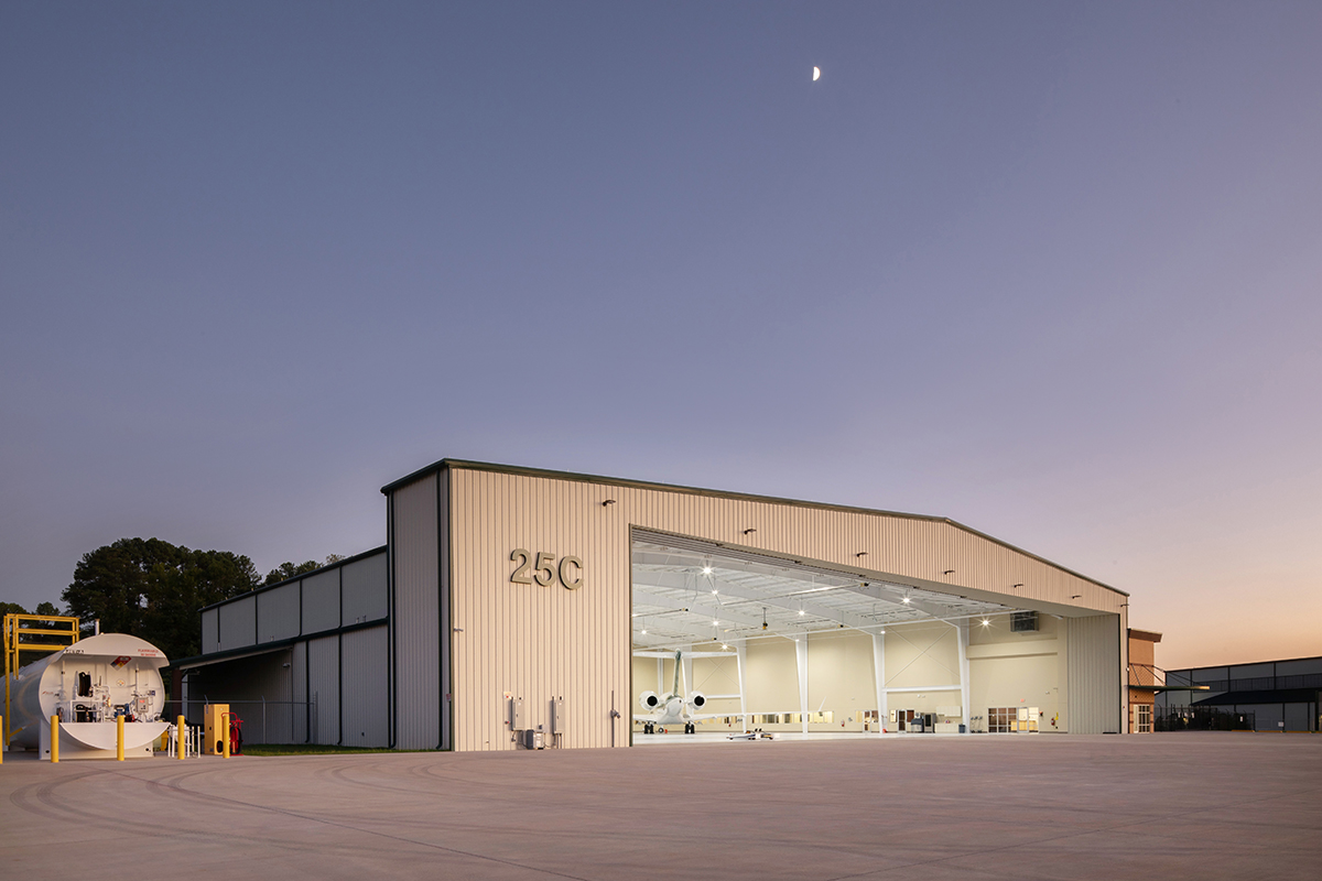 Corporate Hangar Exterior