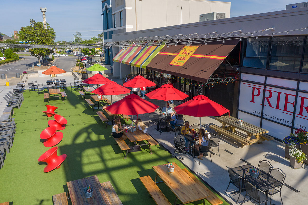 Vestavia Hills City Center Patio View